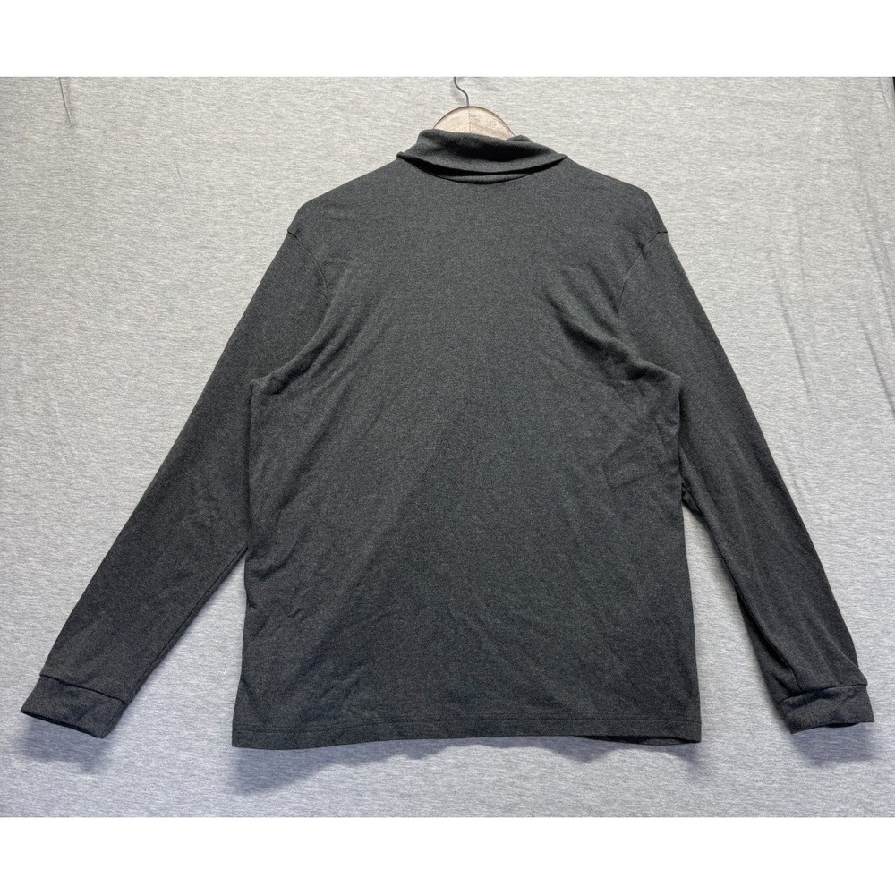 Club Room Jersey Shirt Mens XL Heather Gray Cotton Long Sleeve Turtleneck Winter